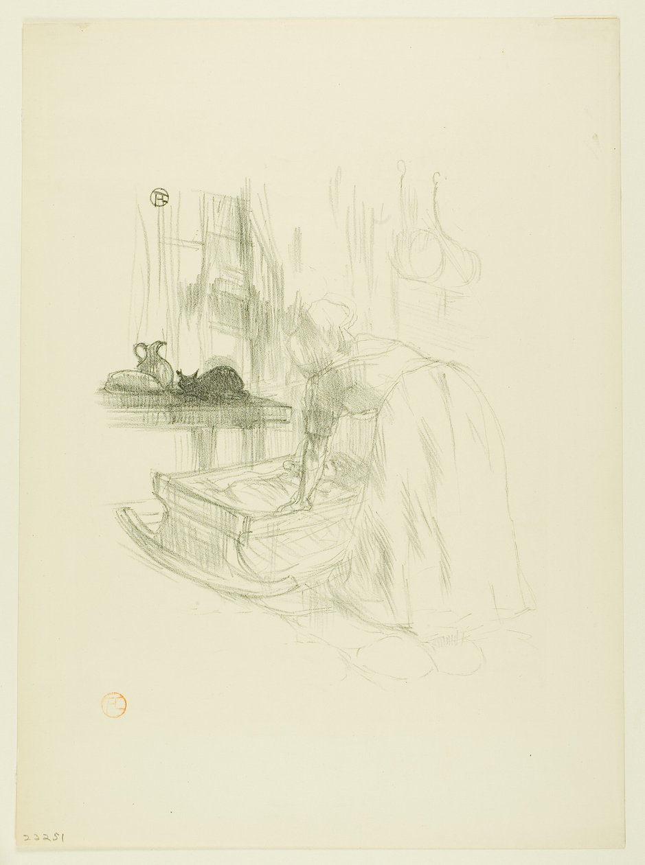 Kołysanka z Melodii Désiré Dihau autorstwa Henri de Toulouse Lautrec