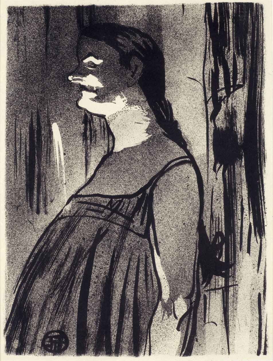 Madame Abdala, płyta 6 z serii koncertów Le Café, 1893 autorstwa Henri de Toulouse Lautrec