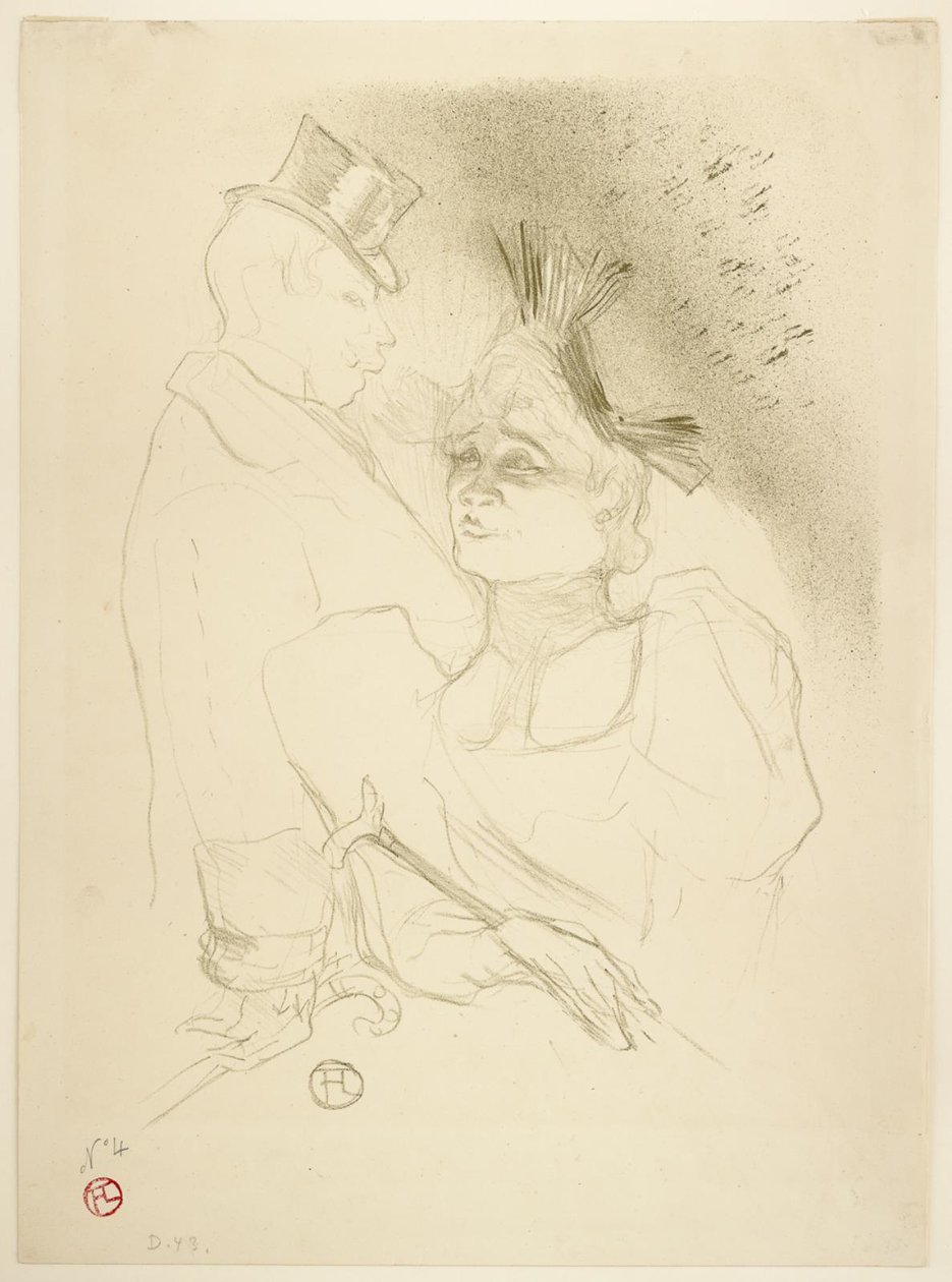 Panna Pożyczkodawca i Baron autorstwa Henri de Toulouse Lautrec