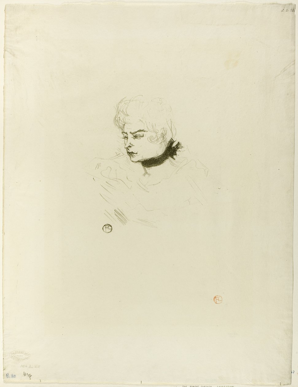 Mademoiselle Pois Vert autorstwa Henri de Toulouse Lautrec