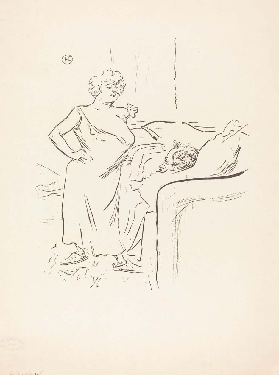 Mężczyzna i kobieta autorstwa Henri de Toulouse Lautrec