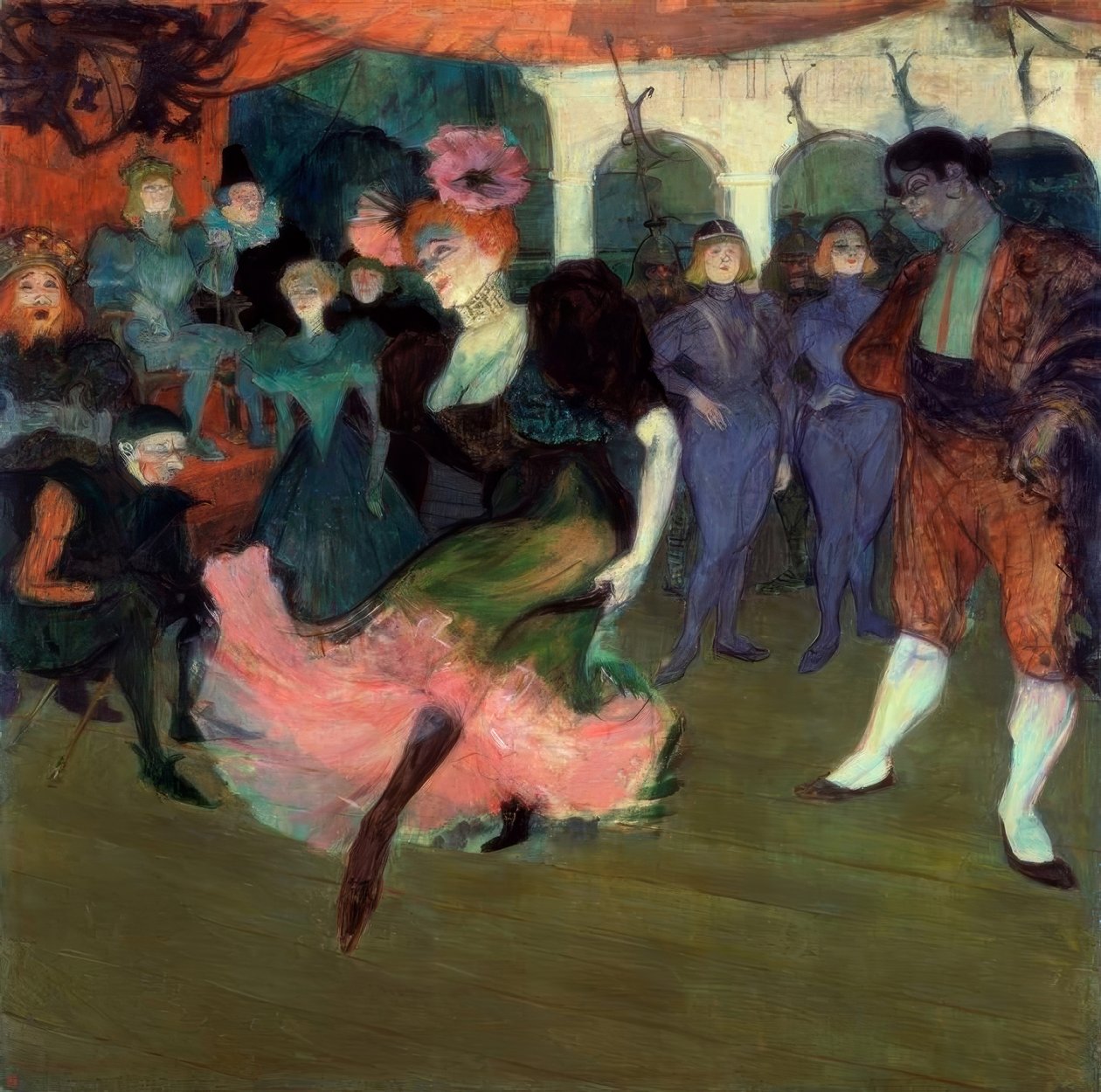 Marcelle Lender tańczy bolerko Chilperic autorstwa Henri de Toulouse Lautrec