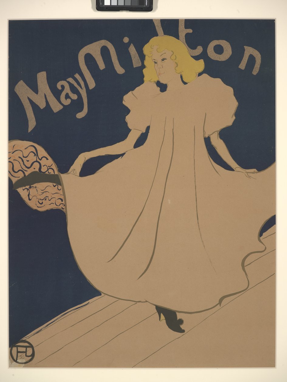 May Milton (litografia kolorowa) autorstwa Henri de Toulouse Lautrec