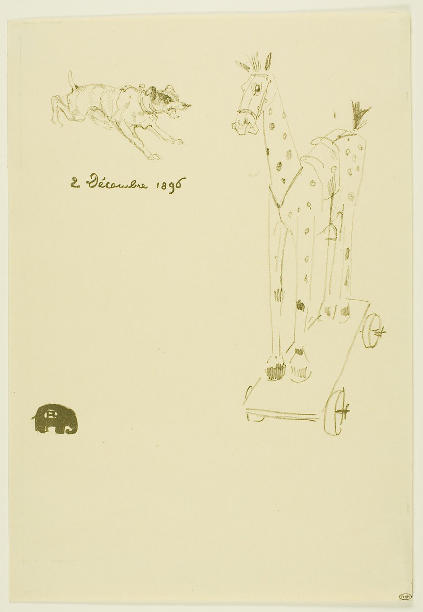 Menu Sylvain autorstwa Henri de Toulouse Lautrec
