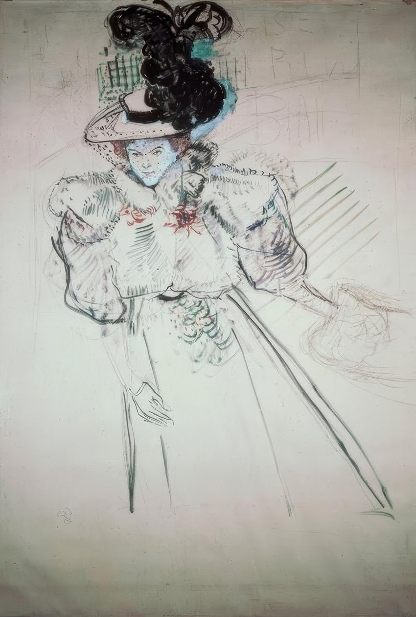 Misia Natanson autorstwa Henri de Toulouse Lautrec