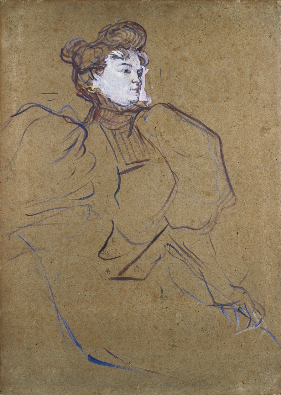 Misia Natanson, ok.1897 autorstwa Henri de Toulouse Lautrec