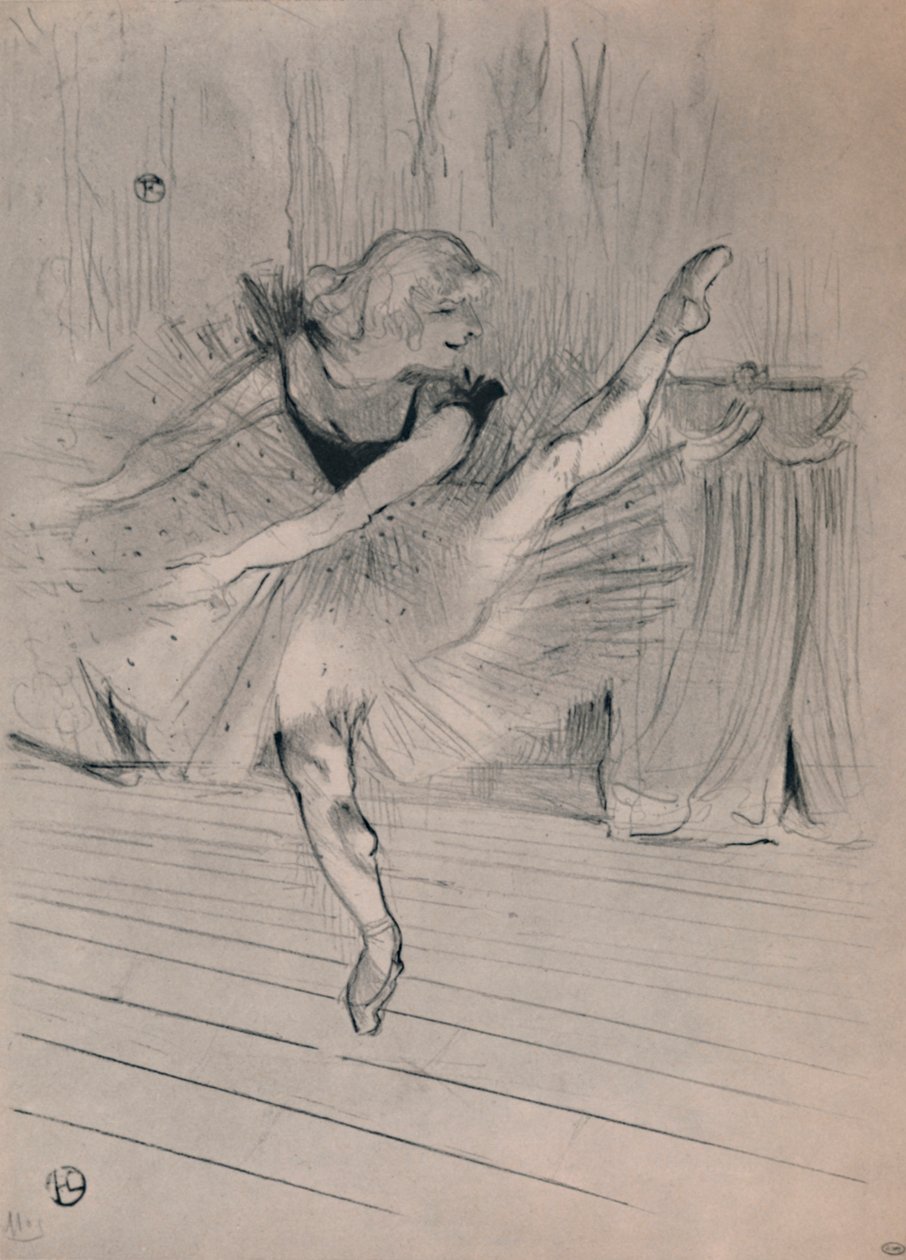 Miss Ida Heath, tancerka angielska, ok. 1894, 1946. autorstwa Henri de Toulouse Lautrec