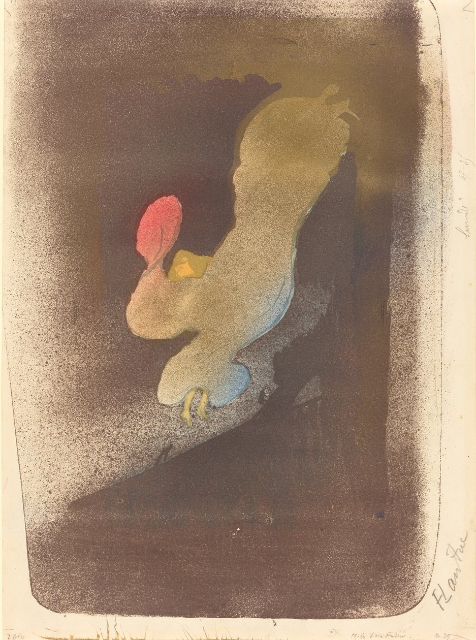 Panna Loïe Fuller, 1893. autorstwa Henri de Toulouse Lautrec