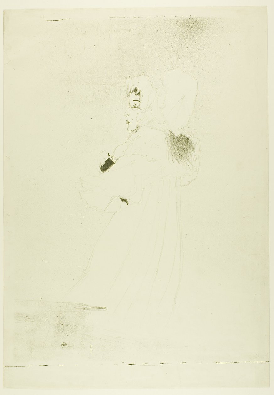 Miss May Belfort (duży talerz) autorstwa Henri de Toulouse Lautrec