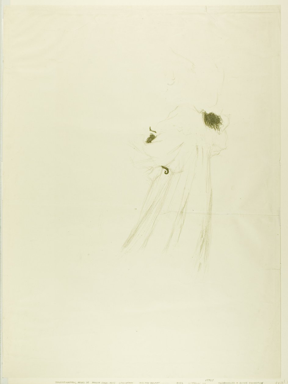Miss May Belfort (duży talerz) autorstwa Henri de Toulouse Lautrec