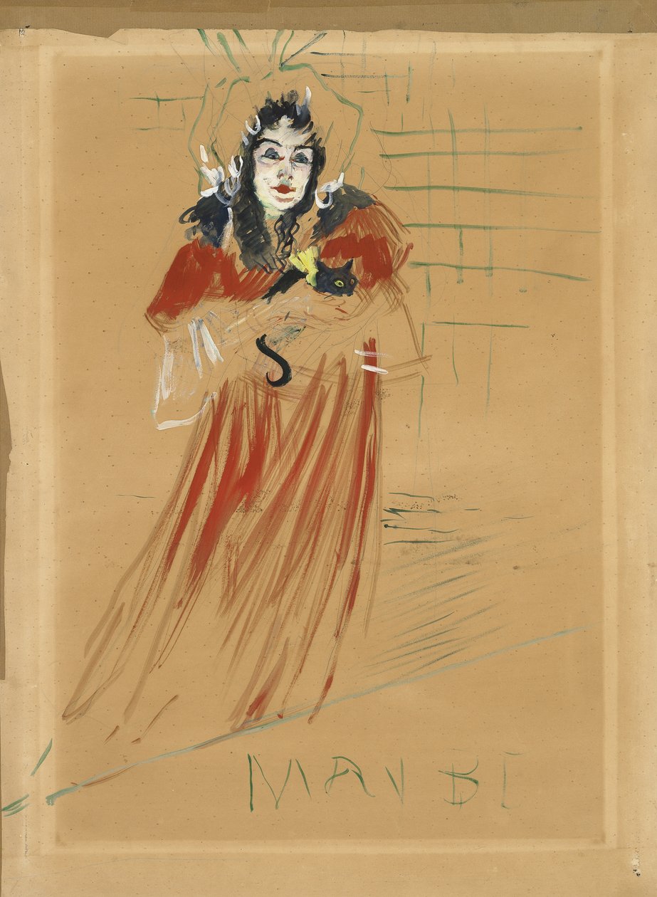 Panna May Belfort, 1895 autorstwa Henri de Toulouse Lautrec