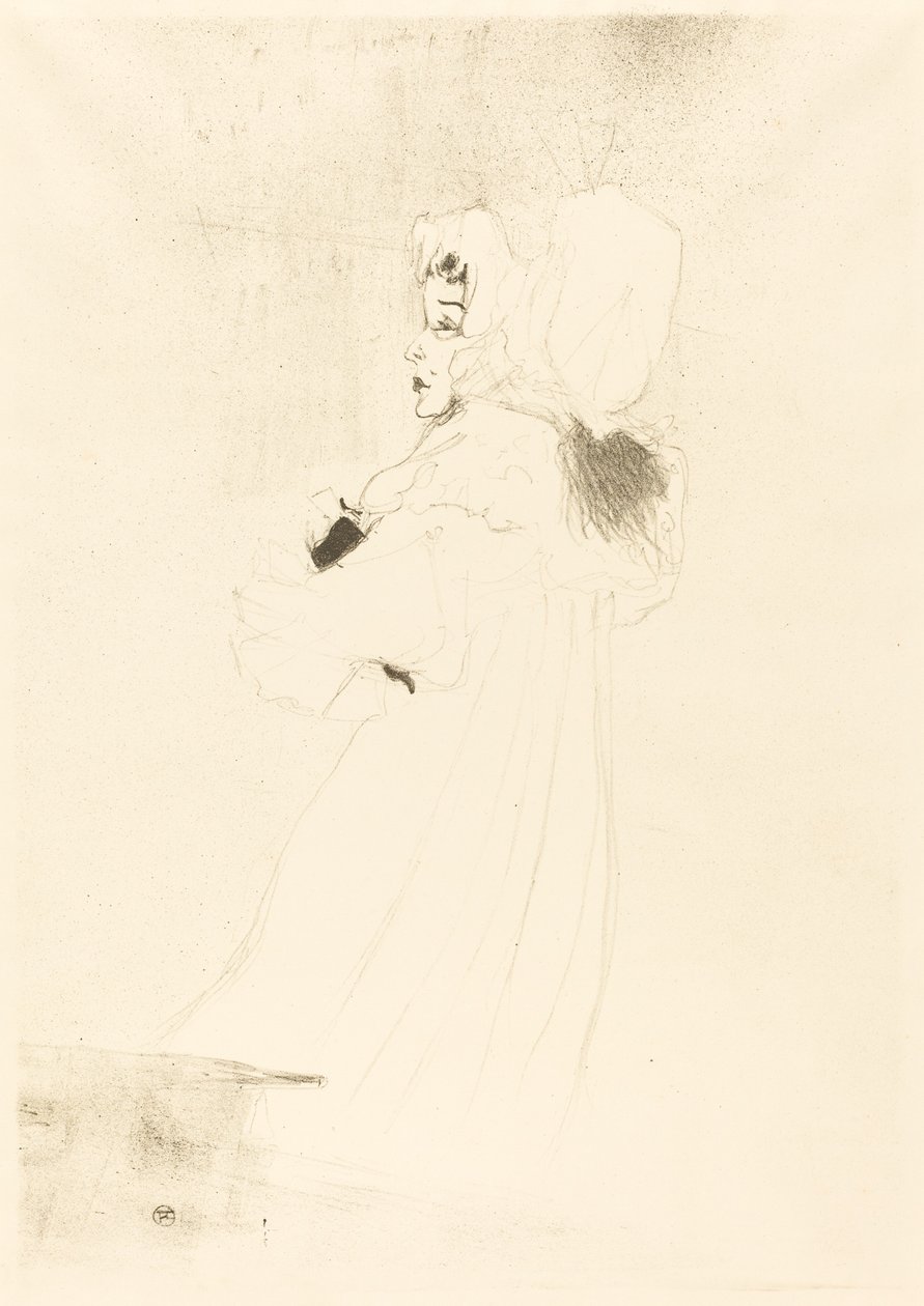 Miss May Belfort, duży talerz (Miss May Belfort, grande planche) autorstwa Henri de Toulouse Lautrec