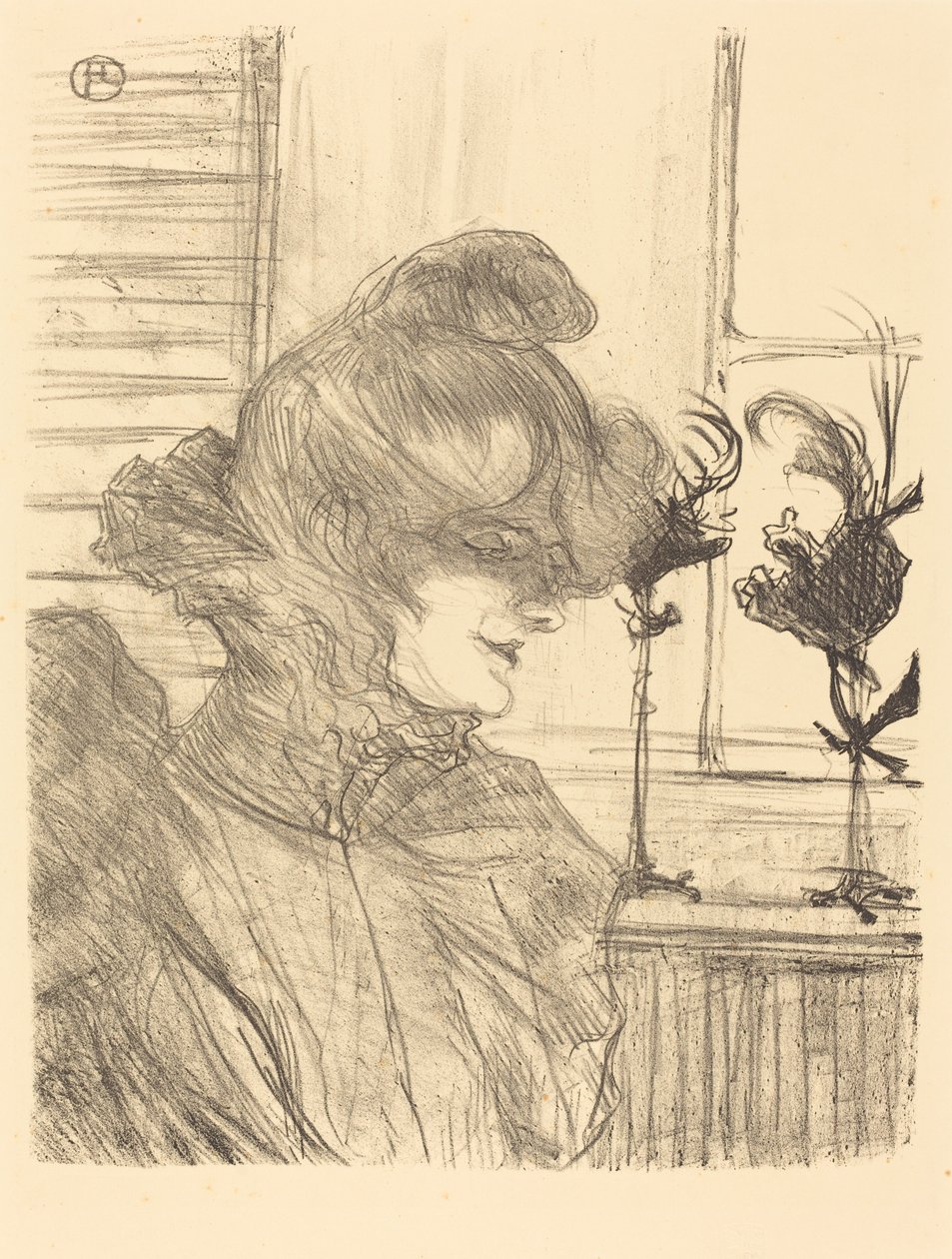 Pani Le Marguoin, Millliner (Pani Le Marguoin, millliner) autorstwa Henri de Toulouse Lautrec