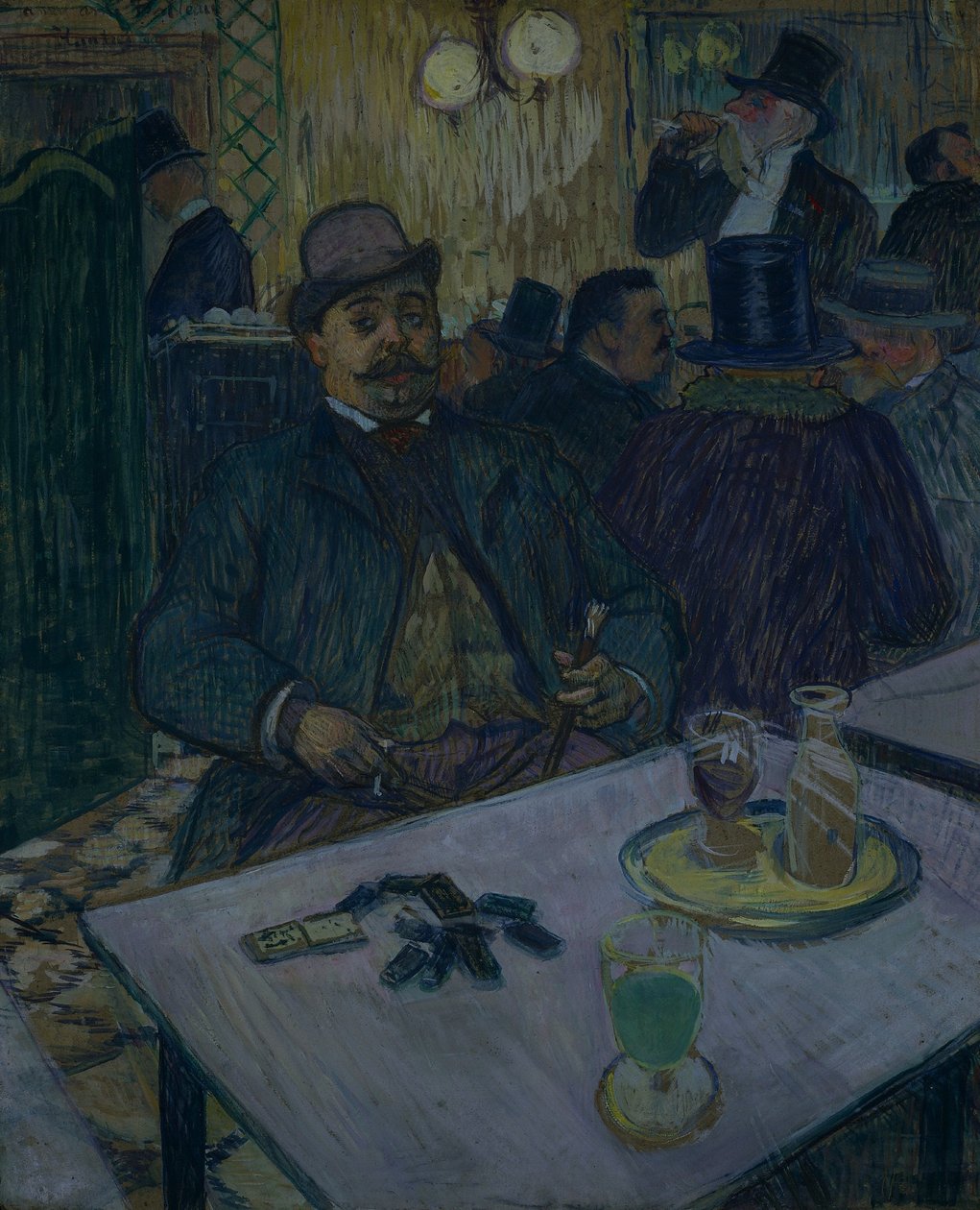 Monsieur Boileau w kawiarni, 1893. autorstwa Henri de Toulouse Lautrec