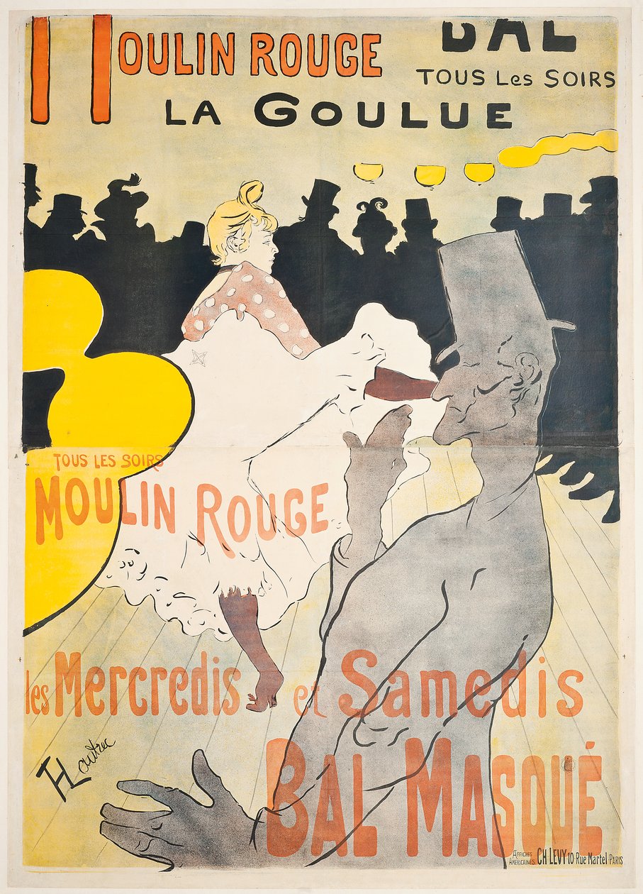 Moulin Rouge La Goulue autorstwa Henri de Toulouse Lautrec