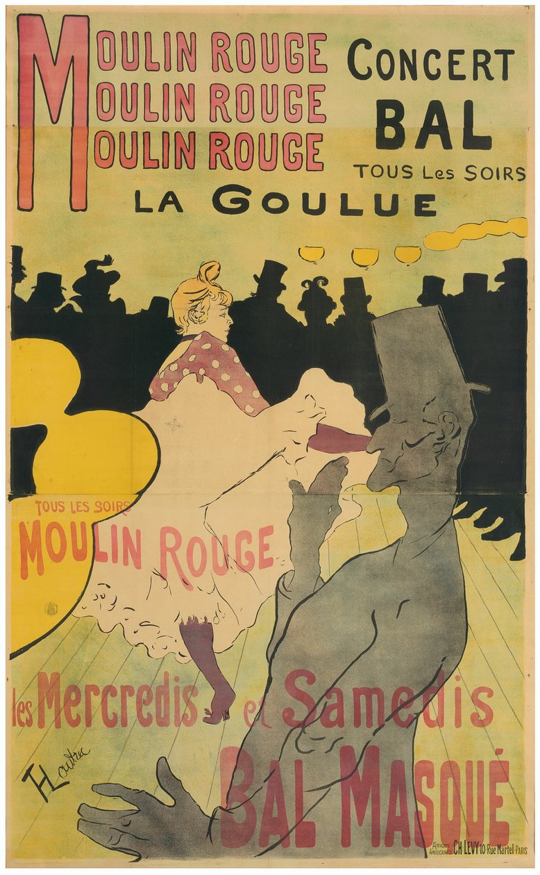 Moulin Rouge, La Goulue autorstwa Henri de Toulouse Lautrec