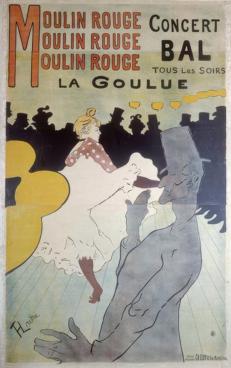 Moulin Rouge, La Goulue autorstwa Henri de Toulouse Lautrec