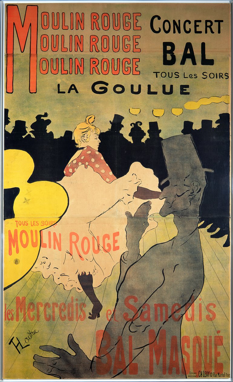 Moulin Rouge: La Goulue, 1891 autorstwa Henri de Toulouse Lautrec