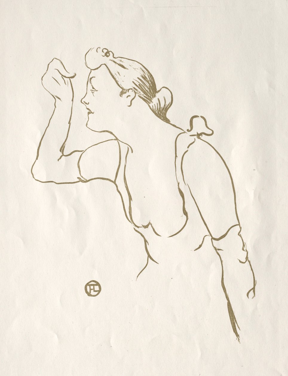 Paula Brebion, 1893. autorstwa Henri de Toulouse Lautrec