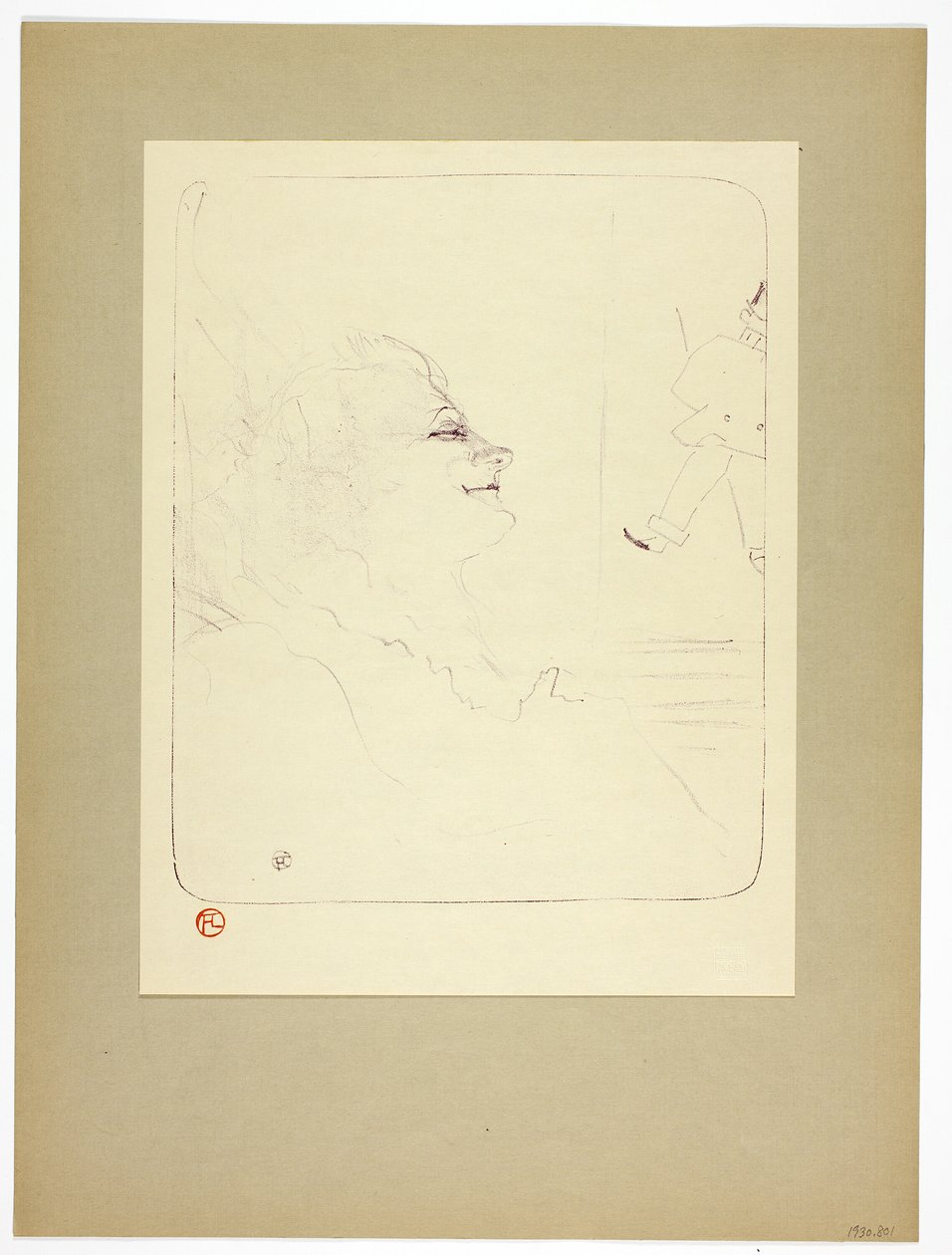 Pessima, płyta trzecia od Yvette Guilbert autorstwa Henri de Toulouse Lautrec