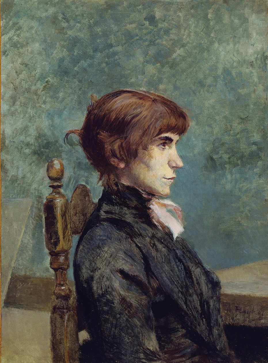Portret Jeanne Wenz, 1886. autorstwa Henri de Toulouse Lautrec