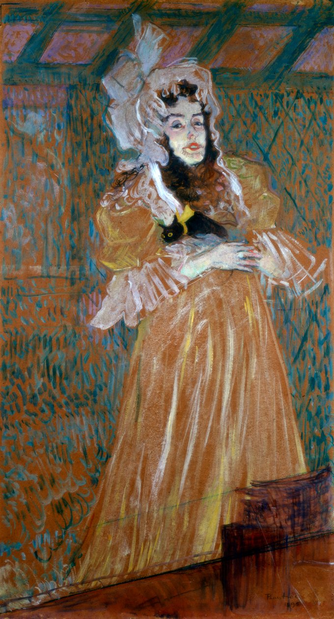 Portret panny May Belfort, 1895 autorstwa Henri de Toulouse Lautrec