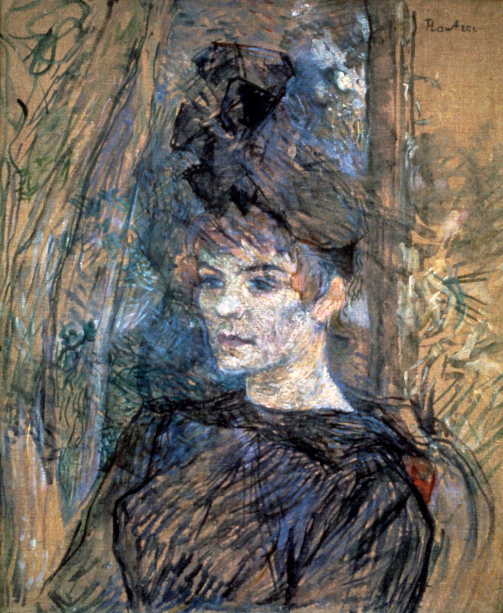 Portret Suzanne Valadon, 1885 autorstwa Henri de Toulouse Lautrec