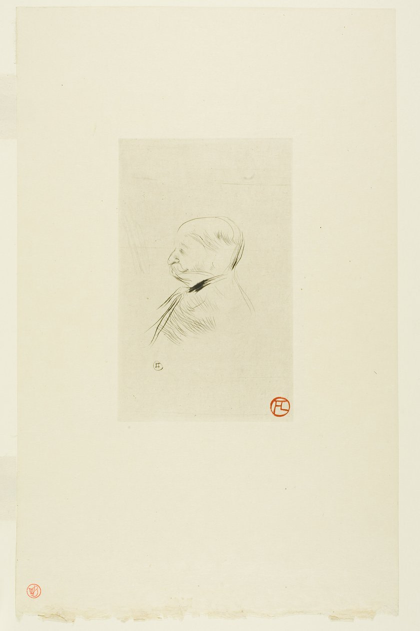 Portret mężczyzny autorstwa Henri de Toulouse Lautrec
