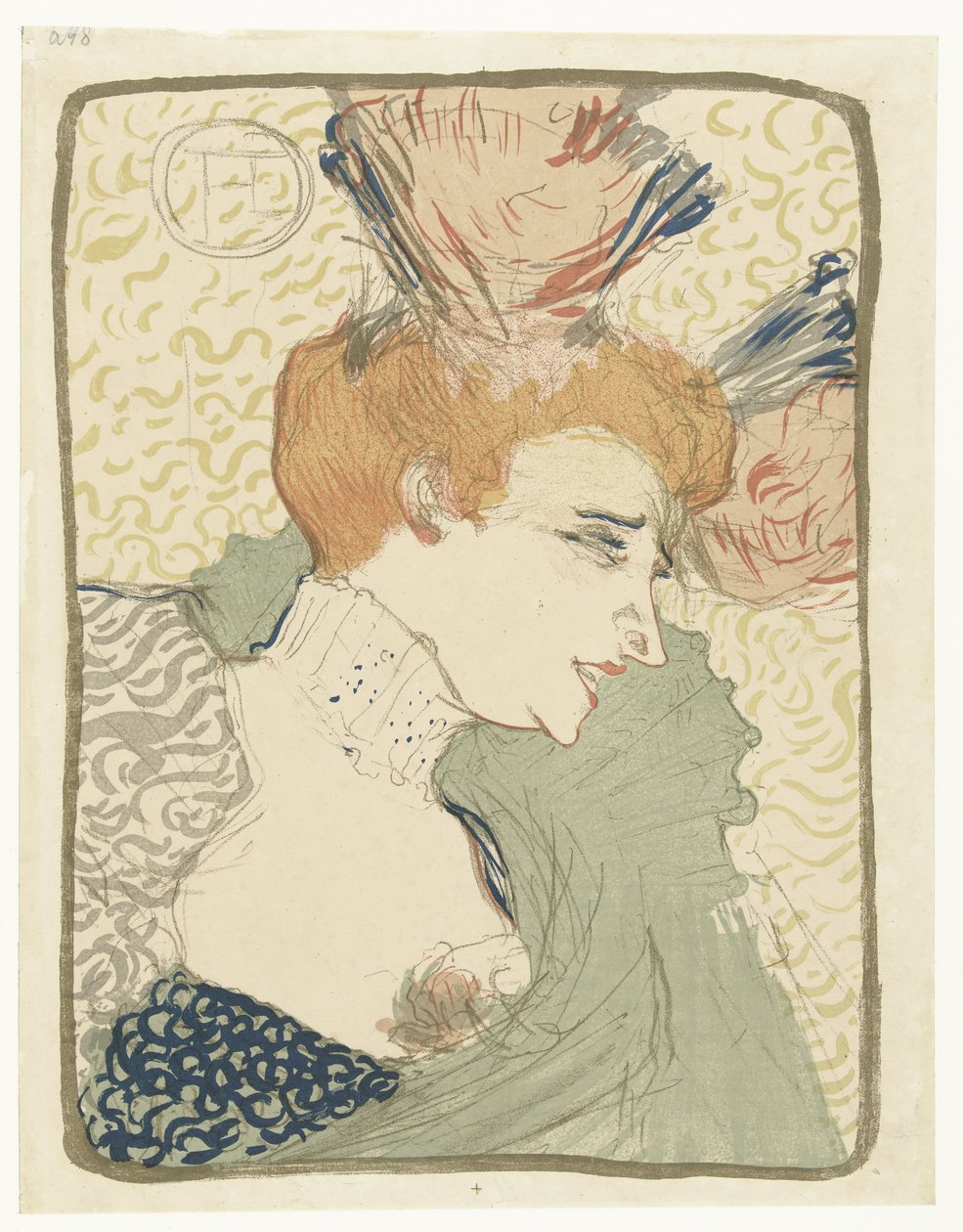 Portret artysty estradowego Music Hall Marcelle Lender autorstwa Henri de Toulouse Lautrec