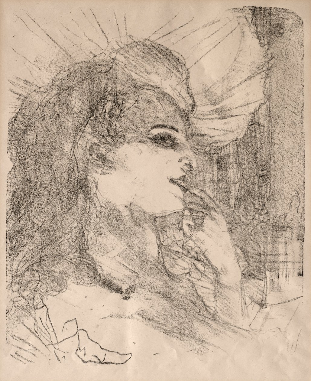 Portrety aktorów i aktorek: Trzynaście litografii: Anna Held, 1898. autorstwa Henri de Toulouse Lautrec