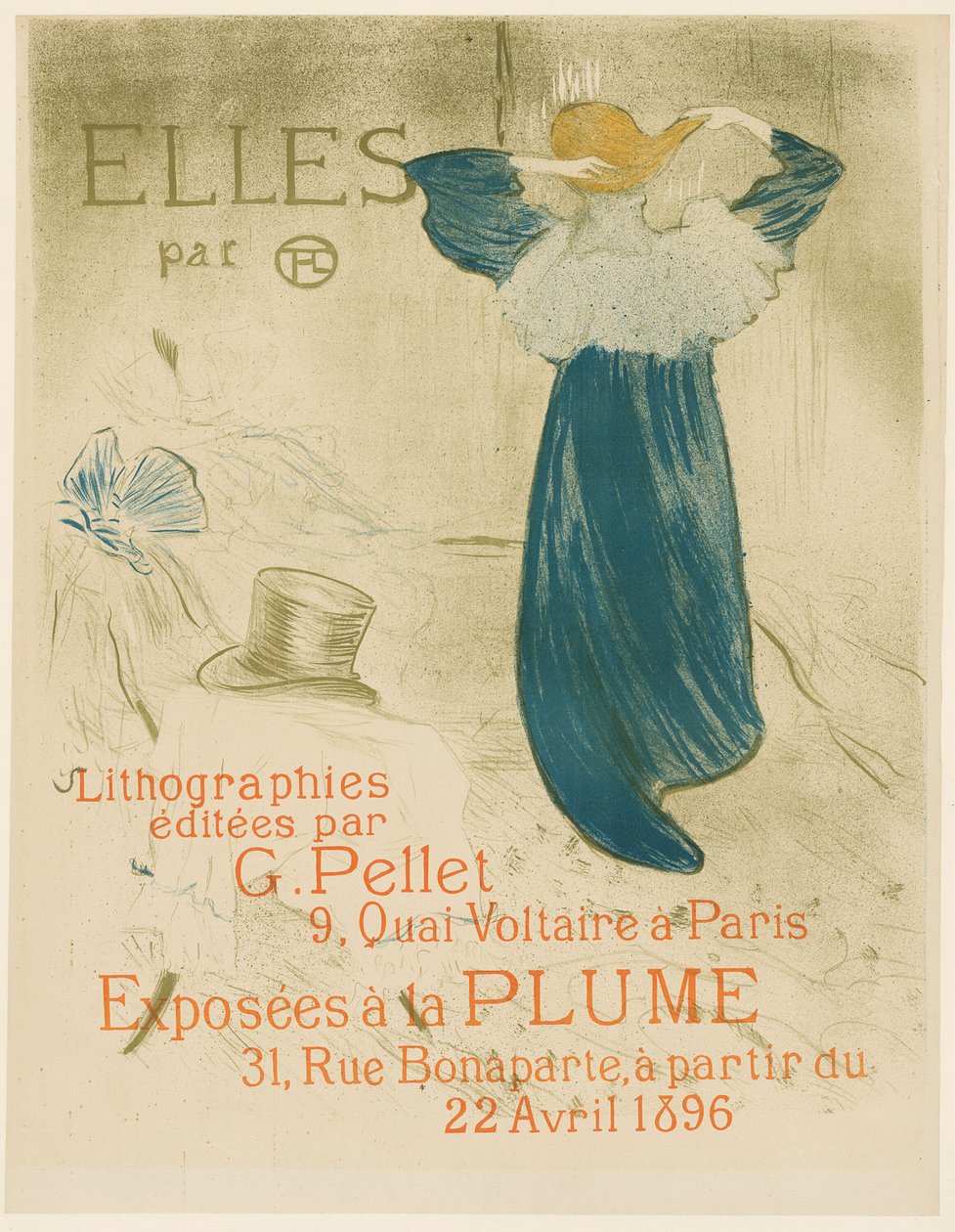 Plakat dla Elles autorstwa Henri de Toulouse-Lautrec