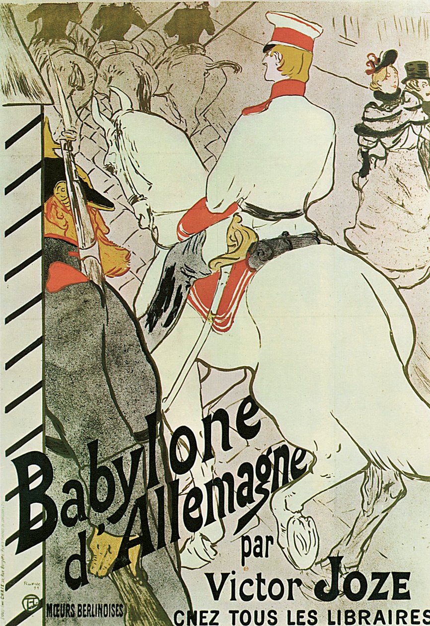 Plakat do Księgi Babylone dAllemagne autorstwa Victora Joze, 1894. autorstwa Henri de Toulouse Lautrec