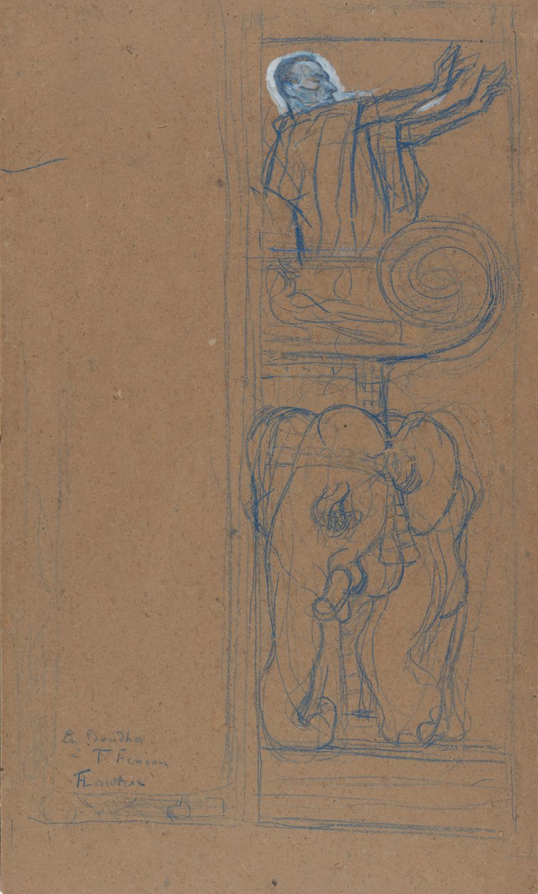 Wstępny projekt afisza do Le Chariot de Terre Cuite, 1894. autorstwa Henri de Toulouse Lautrec