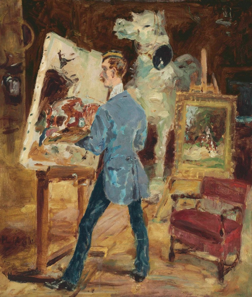 Princeteau w swojej pracowni; Princeteau w swojej pracowni, 1881 autorstwa Henri de Toulouse Lautrec
