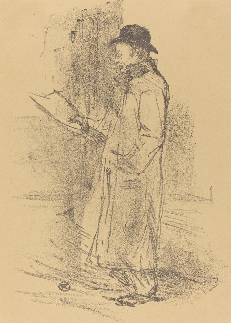Program dla Benefice Gemier Program du Bénéfice Gemier, 1897. autorstwa Henri de Toulouse Lautrec