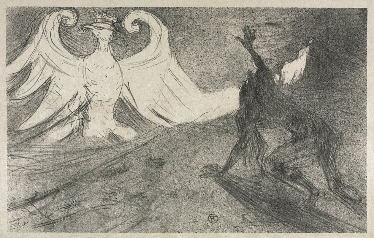 Projekt Frontispiece do: Au pied du Sinaï autorstwa Henri de Toulouse Lautrec