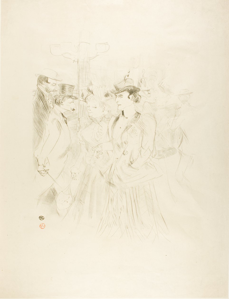 Promenada autorstwa Henri de Toulouse Lautrec