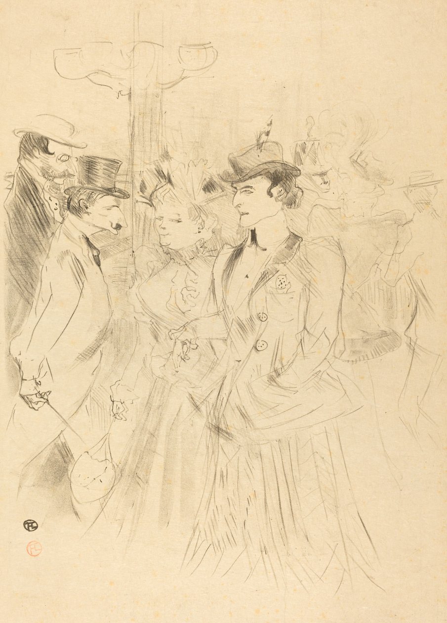 Promenada Promenada, 1899. autorstwa Henri de Toulouse Lautrec