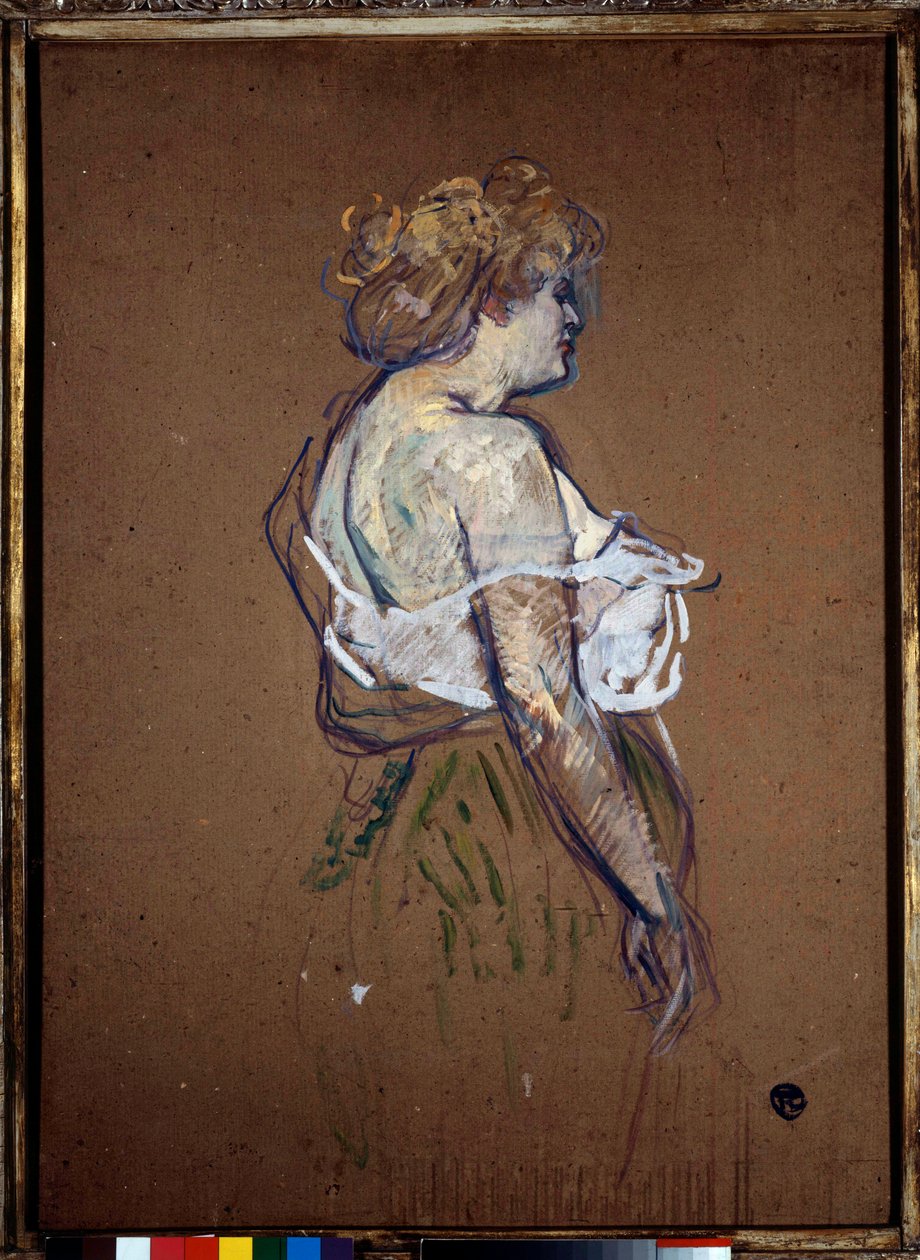 Prostytucja: „”Portret Lucie Bellager”” Olej na tekturze Henri de Toulouse Lautrec (1864-1901) 1896 Nd. 0,8x0,6 m Albi, muzeum Toulouse Lautrec autorstwa Henri de Toulouse Lautrec