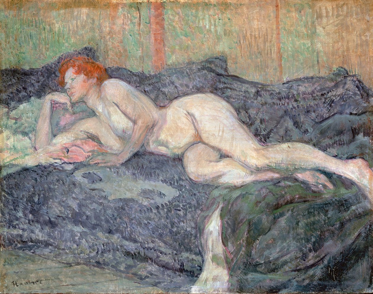 Leżący akt, 1897 autorstwa Henri de Toulouse Lautrec