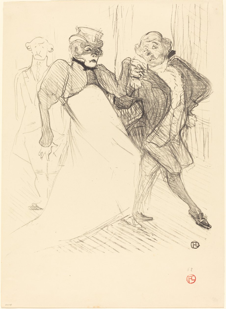 Rejane i Galipaux w „Madame Sans-Gêne” (Réjane i Galipaux w „Madame Sans-Gêne”) autorstwa Henri de Toulouse Lautrec