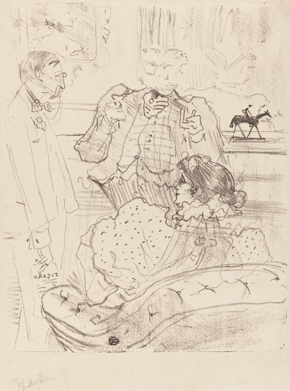 Rosmersholm; Przysięga autorstwa Henri de Toulouse Lautrec