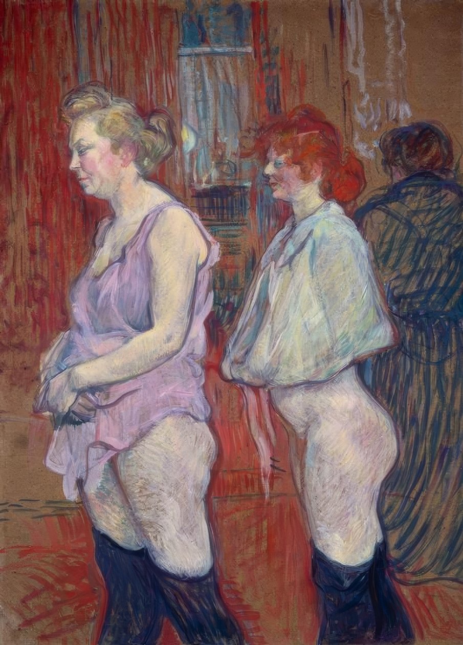Rue des Moulins autorstwa Henri de Toulouse Lautrec