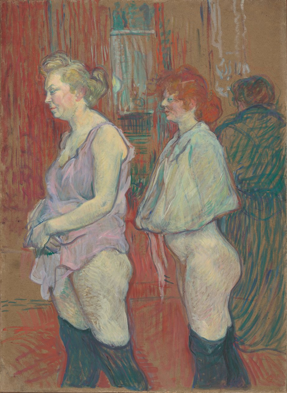 Rue des Moulins, 1894 autorstwa Henri de Toulouse Lautrec