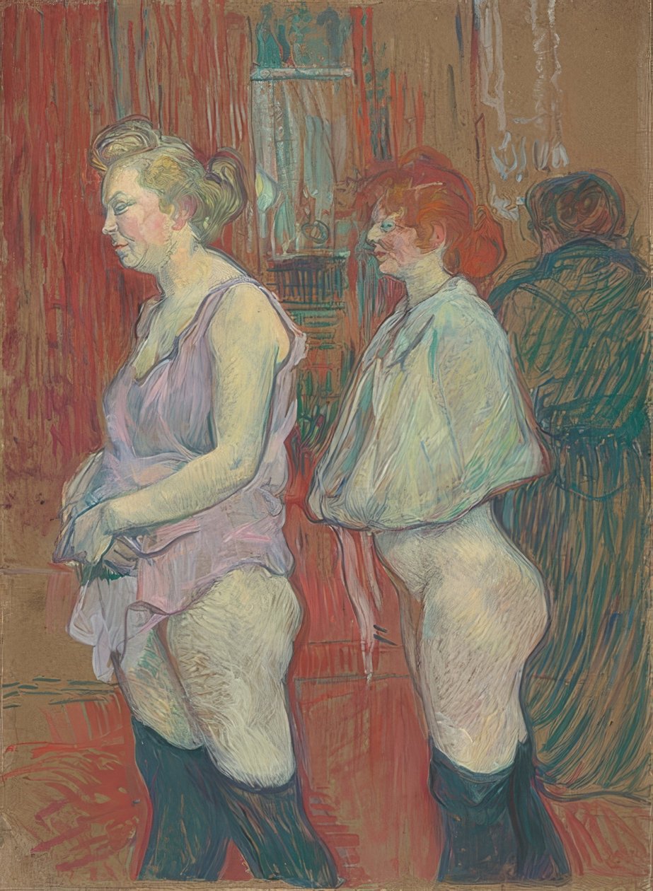 Rue des Moulins. 1894 autorstwa Henri de Toulouse Lautrec