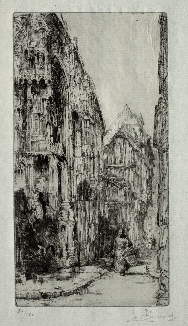 Saint-Etienne des Tonneliers w Rouen autorstwa Henri de Toulouse Lautrec