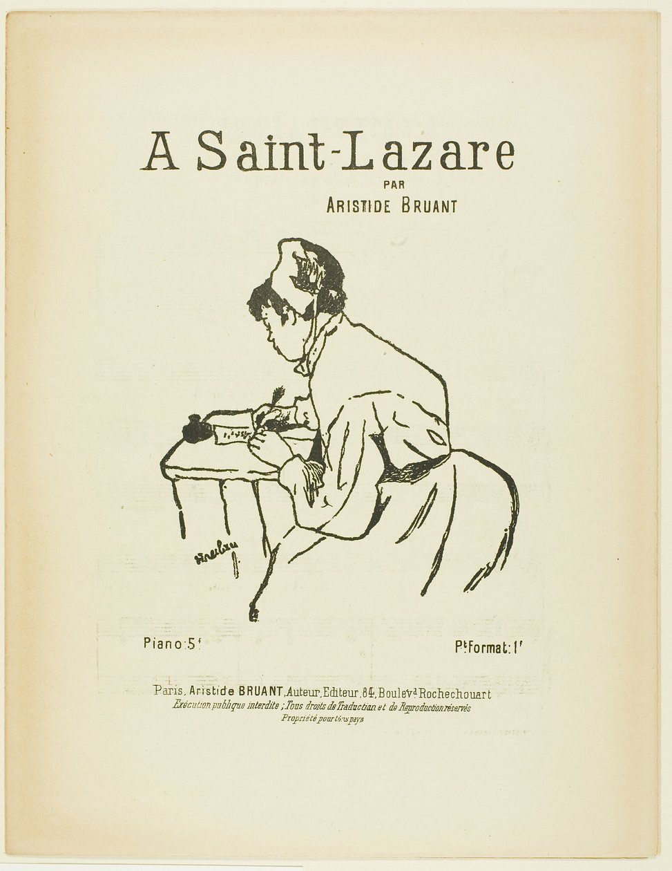 W Saint Lazare autorstwa Henri de Toulouse Lautrec