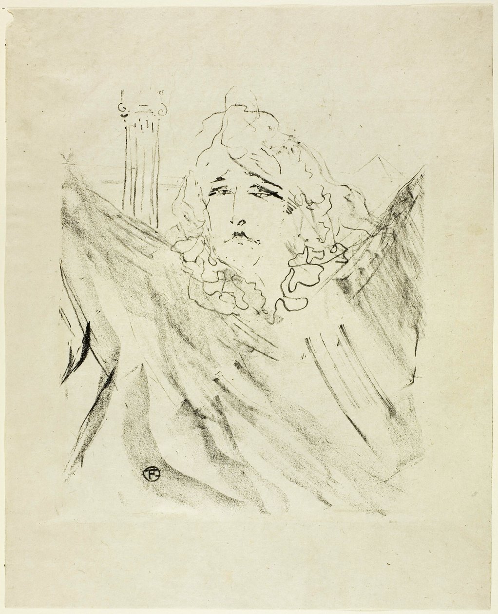 Sarah Bernhardt, z Treize Litographies autorstwa Henri de Toulouse Lautrec