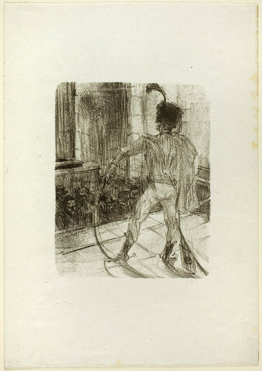 Schlomé Fuss w synagodze, z Au Pied du Sinaï autorstwa Henri de Toulouse Lautrec