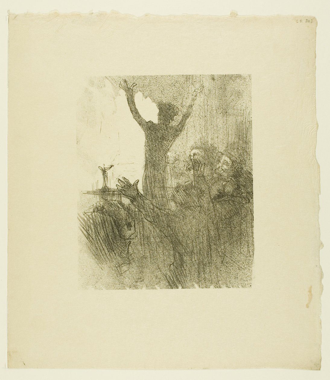 Schlomé Fuss w synagodze, z Au Pied du Sinaï autorstwa Henri de Toulouse Lautrec